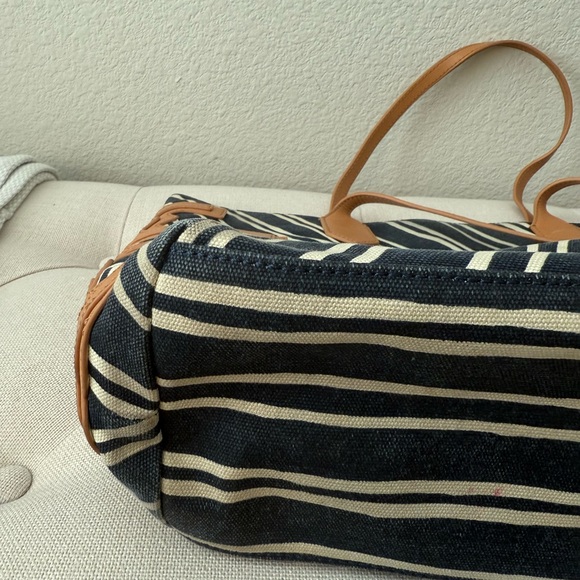 Tory Burch Ella Jacquard Stripe Tote - Picture 11 of 12